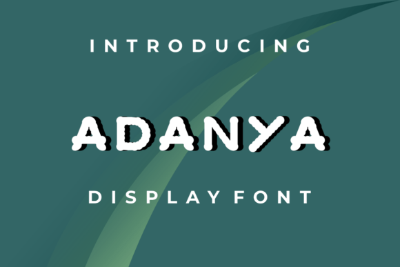 Adanya: A Modern Display Font for Editorial Design