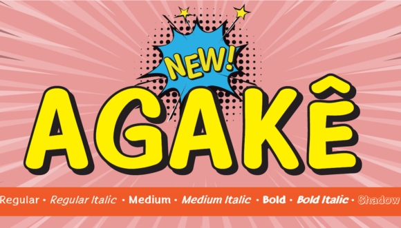 Agake: A Comic-Style Display Font for Modern Web Design