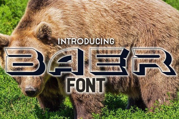 Baer Font Review: A Bold 3D Retro Typeface for Branding