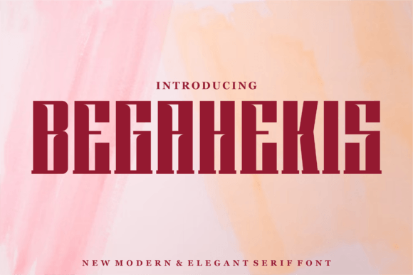 Begahekis: A Sleek Display Font for Modern Branding