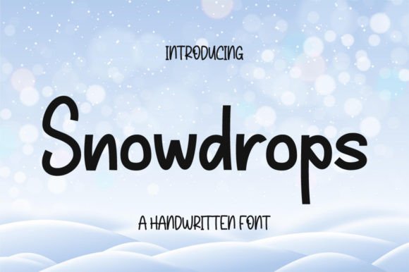 Designing with Snowdrops: A Joyful Handwritten Font for Web