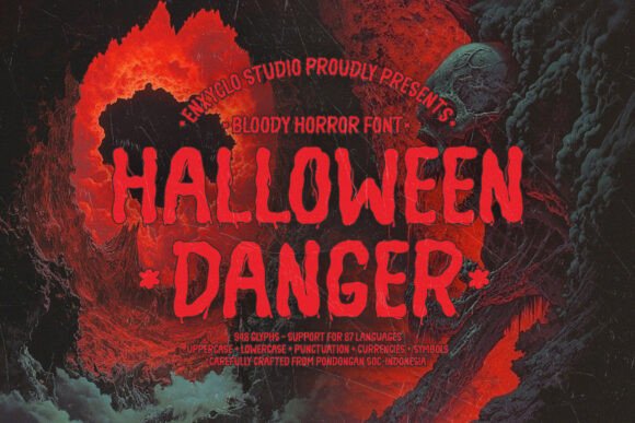Elevate Your Brand with the Halloween Danger Typeface