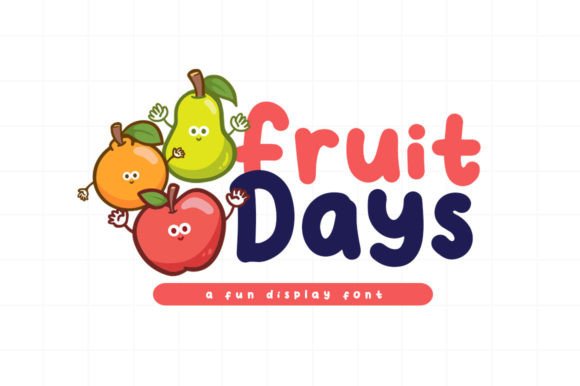 Fruit Days: A Playful Display Font for Branding