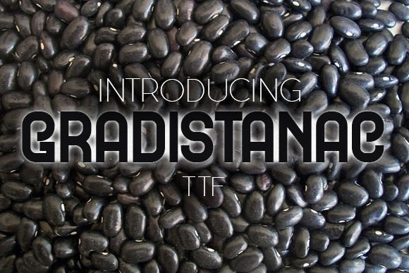 Gradistanac: A Curly Display Typeface for Bold Branding