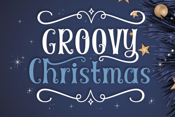 Groovy Christmas: A Festive Display Font for Holiday Editorial Design
