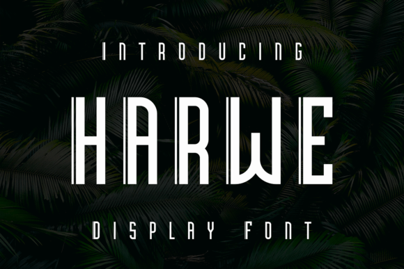 Harwe: A Modern Display Font for Editorial Design