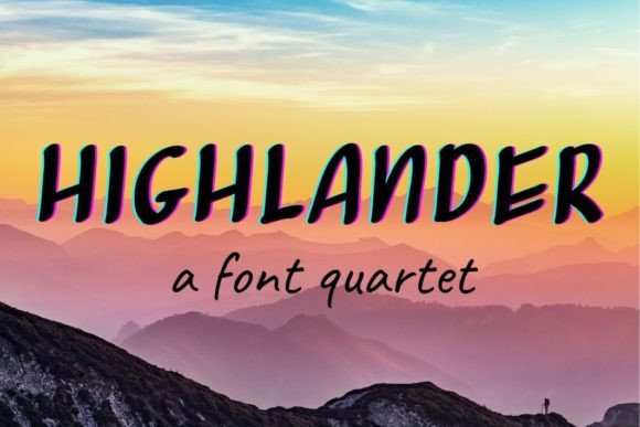 Highlander: The Modern Display Font for Crafters