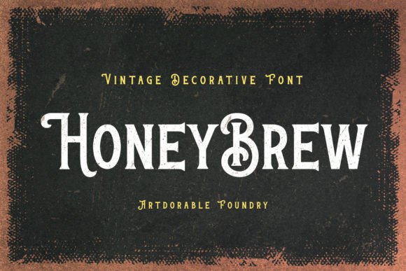 Honey Brew: The Vintage Display Font for Bold Campaigns