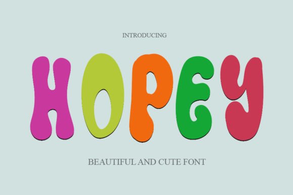 Hopey: A Retro Display Font for Bold Campaigns