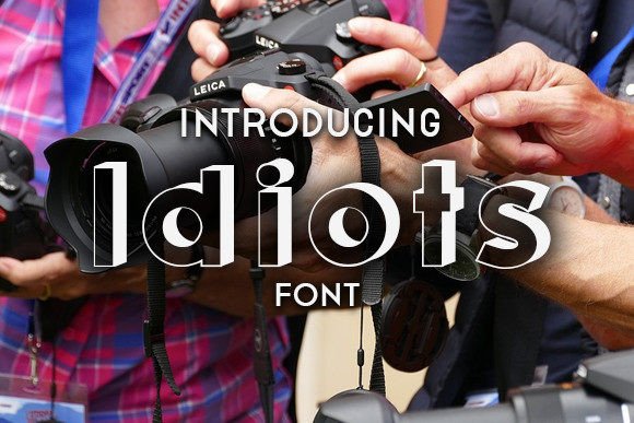 Idiots: The 3D Display Font for Stunning Handmade Designs