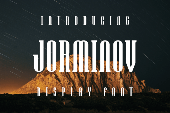Jorminov: A Modern Display Font for Branding