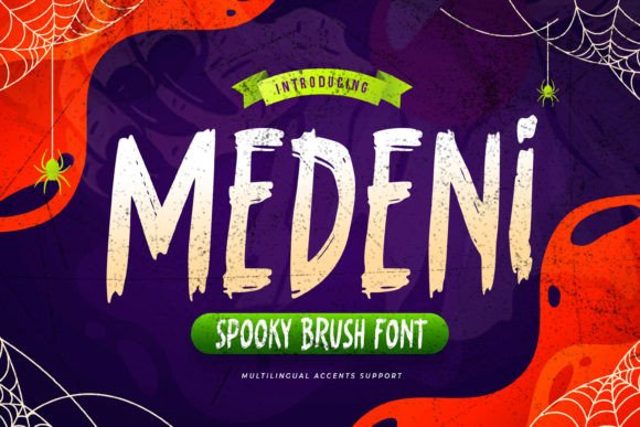 Medeni: A Spooky Brush Typeface for Bold Branding