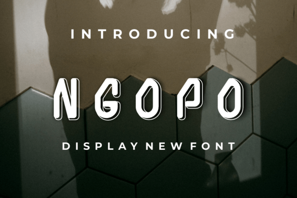 Ngopo: A Modern Display Font for Handmade Brands