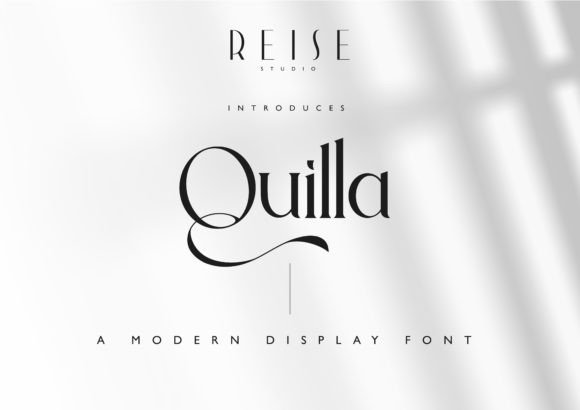 Quilla: A Modern Serif Display Font for Bold Branding