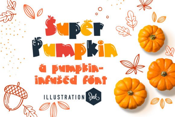 Super Pumpkin: A Cute Display Font for Autumn Branding