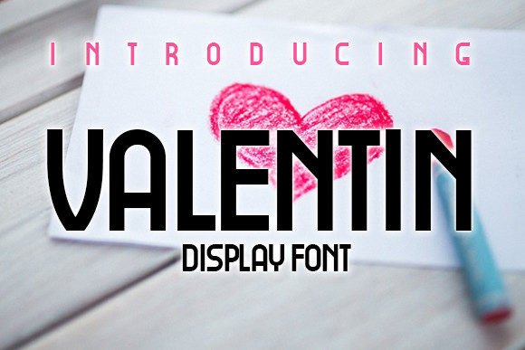 Valentin: A Bold Display Typeface for Impactful Marketing