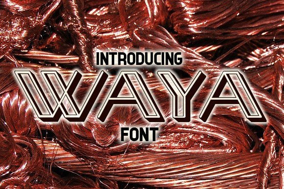 Waya Font Review: A Bold Display Typeface for Modern Branding